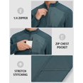 thumbnail image 6 of Grid Fleece Pullover Men Pioneer Camp 1/4 Zip Lightweight Warm, 6 of 6