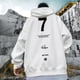thumbnail image 2 of Sudadera con capucha y estampado de letras de High Street para hombre, con bolsillos delanteros, holgada, informal, estilo retro, sudaderas con capucha de polar Y2K, 2 of 5