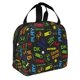 thumbnail image 2 of Fotbe Pixel Game Bolsa Térmica con Estampado y Forro de Aluminio Grueso Bolsa de Almuerzo con Bolsillo Frontal para Hombres y Mujeres, Ideal para Trabajo, Escuela, 2 of 8