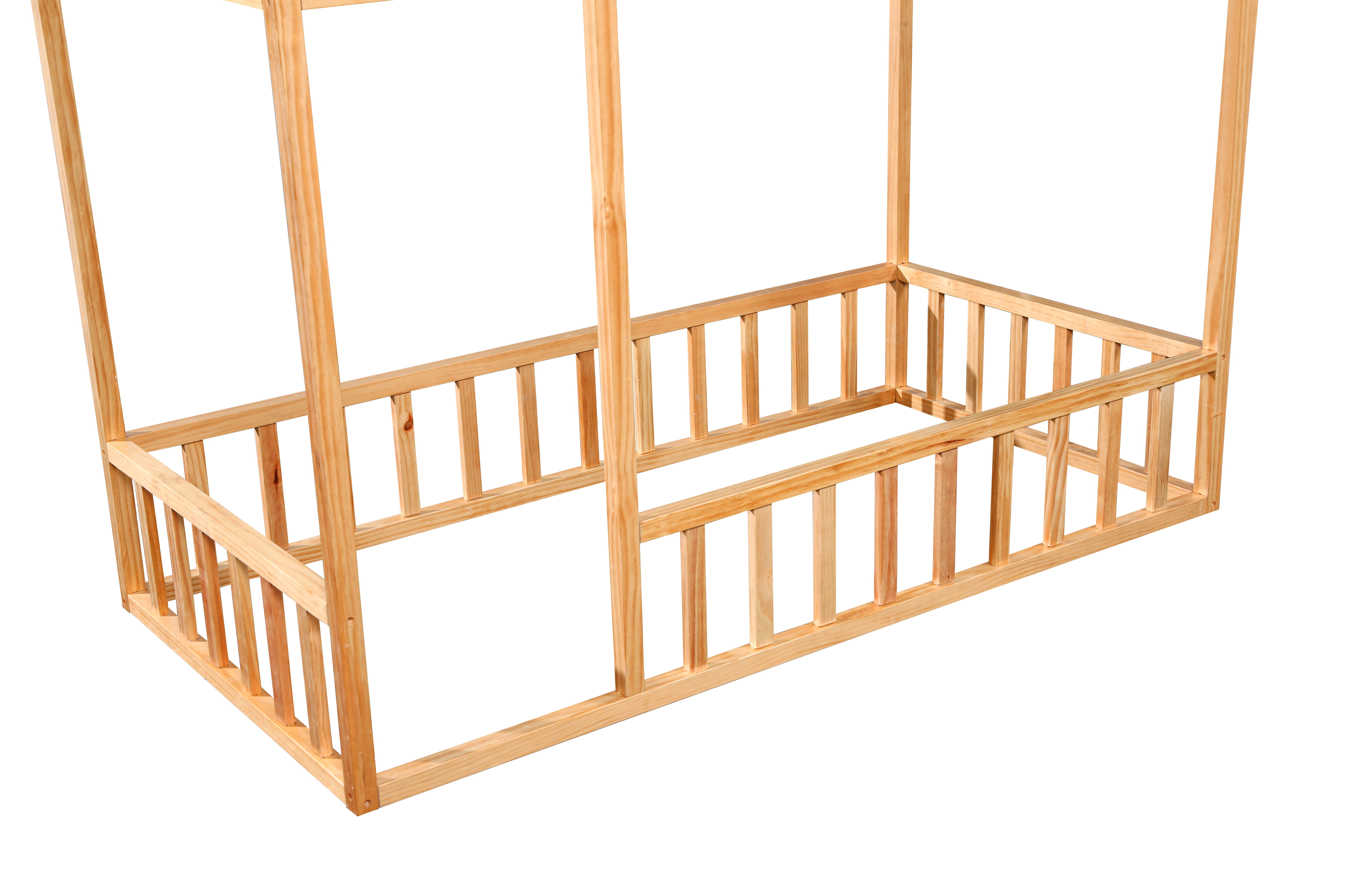 2MamaBees Montessori House Bed with Rails Crib