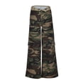 thumbnail image 4 of WILLBEST Pantalones Casuales para Mujer: Pantalones de Trabajo Retro con Pernera Recta y Largo Hasta el Suelo para Un Estilo Diario Elegante. Grande, 4 of 8