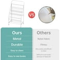 thumbnail image 4 of 4-Tier Metal Kids Bookshelf with Toy Storage for Toddlers, White, 4 of 6
