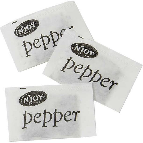 2 PACK 3000 PACKS N'joy Pepper Packets