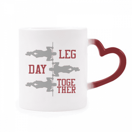 

Combined Fitness Balance Art Deco Fashion Heat Sensitive Mug Red Color Changing Stoneware Cup