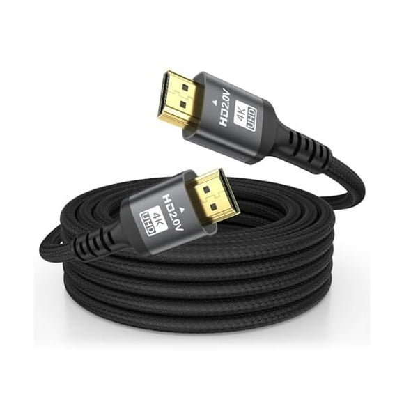 4K HDMI 30ft Cable Ultra High Speed HDMI 2.0 Cable 4K@60Hz 18Gbps 3D ARC Gold-Plated Connectors Ethernet Audio Video Return HDMI Cable, Used for UHD TV Monitor Laptop Xbox/PS4/PS5/HDTV ect.