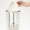 thumbnail image 6 of mDesign Metal Toilet Paper Holder Stand, Freestanding 3 Roll Reserve, Chrome, 6 of 7