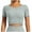 Green, variant on Wancir Amplify Seamless Short Sleeve Women's Crop Top Gym Yoga Tops Workout Shirts Tee