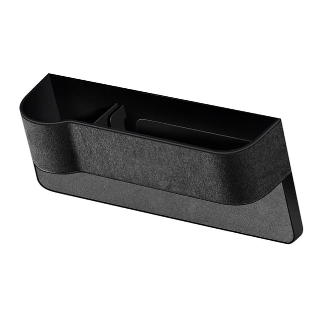 Organizador para espacio de asiento de coche, bolsillo para asiento de coche, multifuncional, con portavasos, consola delantera, asiento, caja de Lado del conductor negro Sunnimix Organizador de huecos para asientos de coche