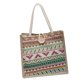 thumbnail image 1 of Bolsa de lona para mujer, elegante bolsa para el almuerzo, bolso de mano para fiestas, campamentos, vacaciones en la playa, 1 of 7
