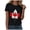 Black, variant on Yammkia Red Shirt Women Womens Canada Day Shirts V Neck Short Sleeve Maple Leaf Flag Patriotic Tops Summer Casual Loose 1st July Canadian T-Shirts(Sky Blue,M)