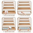 thumbnail image 6 of Sky Blue Daisy Flower Stair Treads Non Slip for Steps Farmhouse Floral Summer Country 4 Pcs Reusable Adhesive Stair Runner Mats for Dogs Elders Carpet Treads Rugs for Staircase 8x30 In, 6 of 9