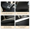 thumbnail image 2 of Leadwolf Car Rear Seat Cover Leather for Jeep for Grand Wagoneer 2021-Present Waterproof Premium Leather Protectors standard Black and Beige 1PCS, 2 of 6