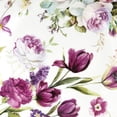 thumbnail image 6 of STP GOODS Tulip Bone China Dessert Plate Set of 2 in Gift Box 7.5" (19 cm) Floral Cake Plates for Appetizer Salad Serving, Purple White, 6 of 10