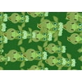 thumbnail image 1 of Ahgly Company Machine Washable Indoor Rectangle Transitional Green Area Rugs, 2' x 5', 1 of 7