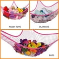 thumbnail image 4 of facefd Practical Stuffed Animal Toys Stuffed Animal Toys Hammock Hammock Kids Toy Hammock Net Large Mesh Toy Organizer Storage Hanging Wall Corner Nets, 4 of 7