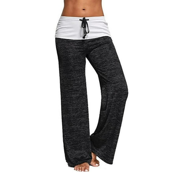 Utoimkio Women's Casual Loose Wide Leg Yoga Pants Flare Sweatpants Comfy High Waisted Sports Athletic Lounge Pants