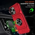 thumbnail image 3 of Case for iPhone 16 Pro Max,TPU+PC [Built-in Magnetic Kickstand] with Card Holder Dual-Layer Design Heavy Duty Shockproof Protection Phone Case for iPhone 16 Pro Max,6.9 Inch 2024 (Black), 3 of 11