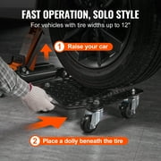 VEVOR Car Dolly Wheel 4 PCS 6000lb Steel Tire Dolly Heavy Duty Skate Auto Repair Dolly Each for 1500lb