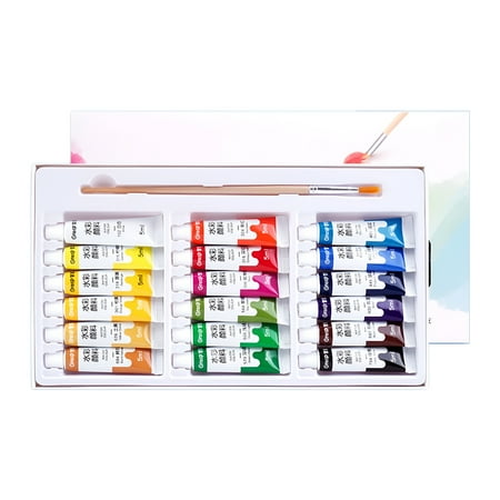 VELIMO 2026 New 12/18/24/36 Colors Gouache Watercolor Paint Tubes Set Non Toxic Vivid Pigments for Painting,Art,Crafts,Diy,Sketching,School Projects