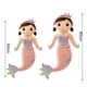 thumbnail image 5 of ZTGD - Almohada de peluche de sirena, linda corona, colorido pez cola de pez, muñeco de peluche suave, animal marino de peluche, pez de dibujos animados, juguete de peluche, regalo de cumpleaños, 5 of 7