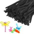 thumbnail image 1 of Uxcell 200-Pack Limpiadores de Tubos Artesanales, Varillas de Chenille de 11.8" para Arte/Festivales Ramo/Artesanía/Navidad/Proyectos de DIY [Negro], 1 of 7