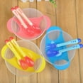 thumbnail image 2 of Baby Bowls, First Stage with Bendable Baby Spoons Fork, Suction Toddler Plates - for Toddler with Lid Straw, Non-Slip Baby Bowl Baby Plates, 2 of 5