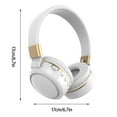 thumbnail image 3 of Back to School Gifts under $5 Wireless Headphones Bluetooth Earphone HIFI Stereo Headset BASS Mode Gaming Earbuds Over The Ear Headphone on Clearance, 3 of 7
