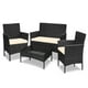 thumbnail image 1 of Sala Para Jardín Exteriores LUMO Tipo Rattan 4 Piezas con Cojines, 1 of 11