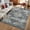 Dark Gray, variant on Shininglove Washable Vintage Distressed Area Rugs for Living Room, Non-Slip Low-Pile Foldable Carpet for Bedroom Home Office Dining