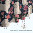 thumbnail image 6 of Shih Tzu Dog and Flower Floral Shower Curtain 72"x84" ,Bathroom Decorative Shower Curtains Set with 12 Hooks,Modern Waterproof Washable Shower Curtain, 6 of 6