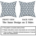 thumbnail image 4 of Navy Blue White Brush Pillow Covers 20X20 Inch Boho Polka Dots Ikat Strokes Decorative Pillow Cases Set of 2 Modern Farmhouse Throw Pillows Farmhouse Home Decor for Sofa Living Room Bedroom, 4 of 6