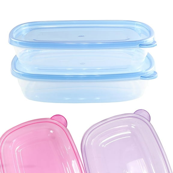 Plastic Food Storage Container - 30oz, 2 pack