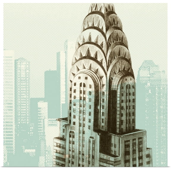 Great BIG Canvas | "Architectural Overlay I" Art Print - 16x16