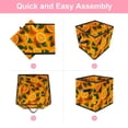 thumbnail image 6 of RATGDN Collapsible Fabric Cube Storage Bin with Double Handles for Living Room Bedroom Office Black - Orange Juice Fruit, 6 of 7