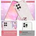 thumbnail image 4 of for Samsung A42 5g Case Clear Glitter Sparkle Aesthetic Samsung Galaxy A42 5g Phone Case Silicone TPU Soft Flower Transparent Shockproof Cover Purple Slim (Silver-Pink), 4 of 14