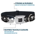 thumbnail image 4 of Peanuts Worldwide LLC Pet Collar, Dog Collar Metal Seatbelt Buckle, Peanuts Snoopy Care Symbols 100% Original Black White, 16 to 23 Inches 1.5 Inch Wide, 4 of 8