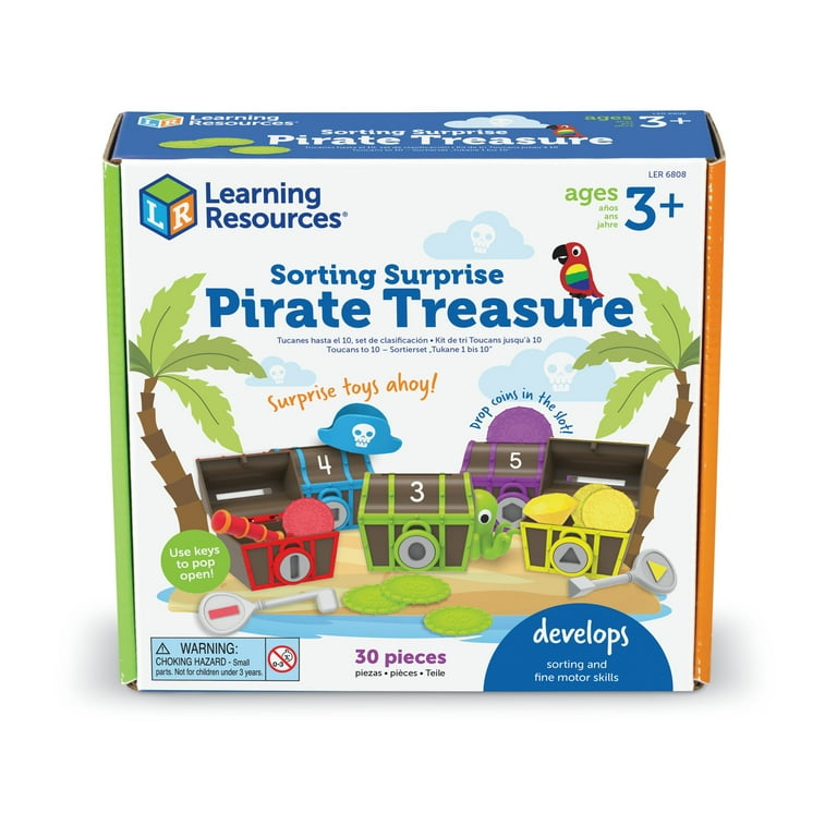 Learning Resources Pirate Treasure Sorting Toy for Toddlers with