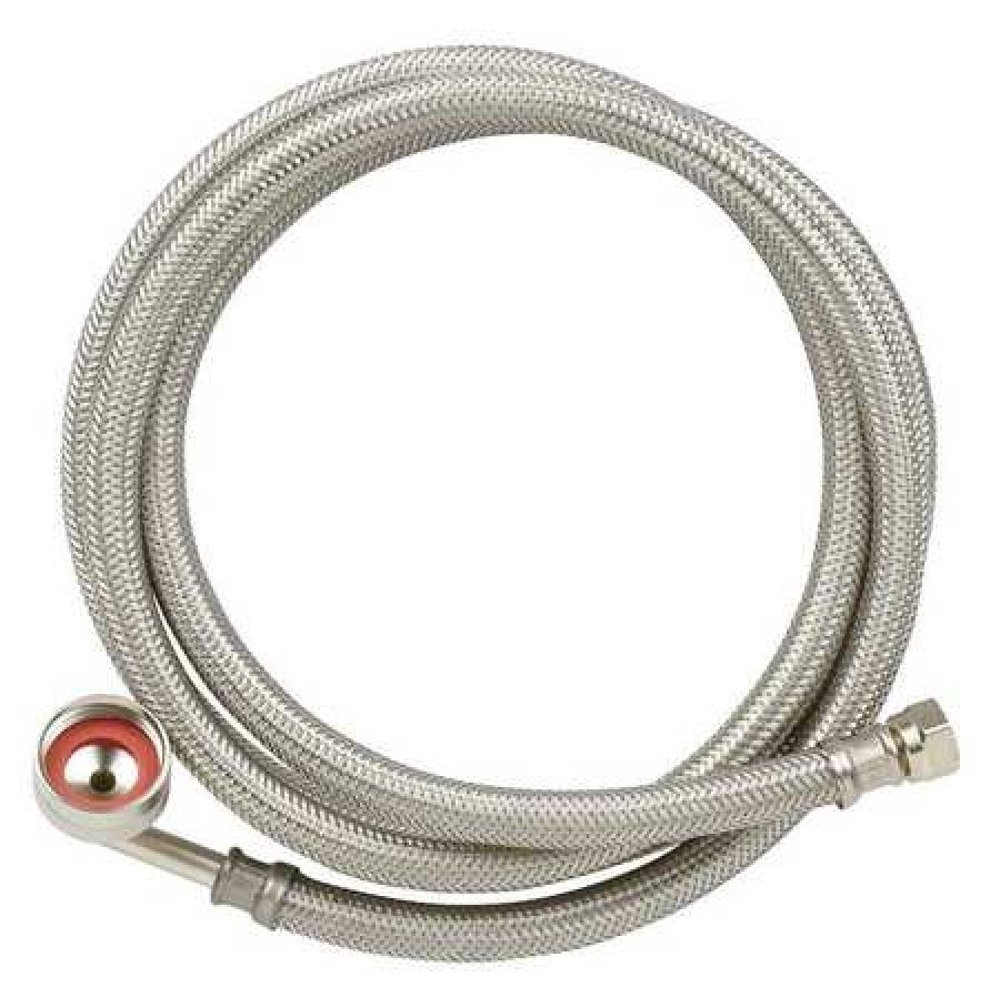 Eastman 41043 Braided Stainless Steel Dishwasher Supply Line with FHT