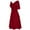 Red, variant on YANHAIGONG Wedding Guest Dresses for Women Formal with Sleeves, High Waist bridesmaid Casual Dresses Vintage Tea Dress Flared Sleeve Swing Party Dress Prom Gown Cocktail Dress