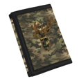 thumbnail image 2 of CHAQLIN Camouflage Deer Pattern Velcro Boys Trifold Wallet, Polyester Children's Wallet Slim Kids Trifold Wallet for Outdoor Outdoor Sports, 2 of 7