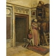 thumbnail image 3 of Ludwig Deutsch 15x18 Black Modern Framed Museum Art Print Titled - The Scholar (1890), 3 of 5