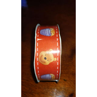  Winnie Cartoon Pooh and Friends 1 Inch Wide Repeat Ribbon Sold  in Yards (10 Yards)