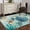 MediumAquaMarine, variant on Area Rug for Living Room, Sea Turtle Coastal Non-Slip Indoor Large Carpet for Bedroom/Dining Room, Turquoise Nautical Summer Coral Ocean Washable Low-Profile Floor Mat Runner Rugs - 2.7 x 5 Ft