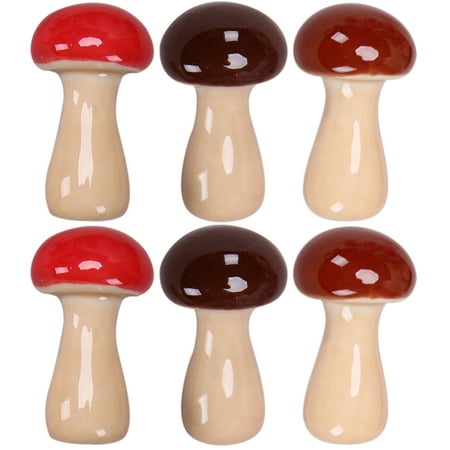 

6Pcs Ceramic Mushroom Chopstick Rest Mushroom Shaped Chopstick Holder Ceramic Chopstick Stand
