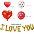 thumbnail image 4 of Ensemble de Décorations de la Saint-Valentin Kit de Ballons « Je t'Aime » Ballons en Latex en Forme de Cœur Ballons en Latex en Forme de Cœur Décorations de la Saint-Valentin Ballon en Feuille en Forme de Cœur Ballons de la Saint-Valentin Rouges et Blancs, 4 of 8
