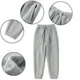 thumbnail image 4 of Esaierr Kids Girls Boys Warm Sweatpants Toddler Elastic Waist Fleece Lined Jogger Pants 4-12Y Teen Unisex Loose Trousers Fall Winter Sweat Bottoms Pants, 4 of 8