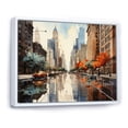thumbnail image 2 of Designart "Urban Heights with Skyscrapers III" Cityscapes Floater Framed Wall Decor, 2 of 7