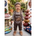thumbnail image 6 of Cjfdfy Newborn Baby Boy Fall Clothes My First Football Season Long Sleeve Striped Romper Overalls Pants Hat Set Newborn Coming Home Fall Winter Clothes, 6 of 10