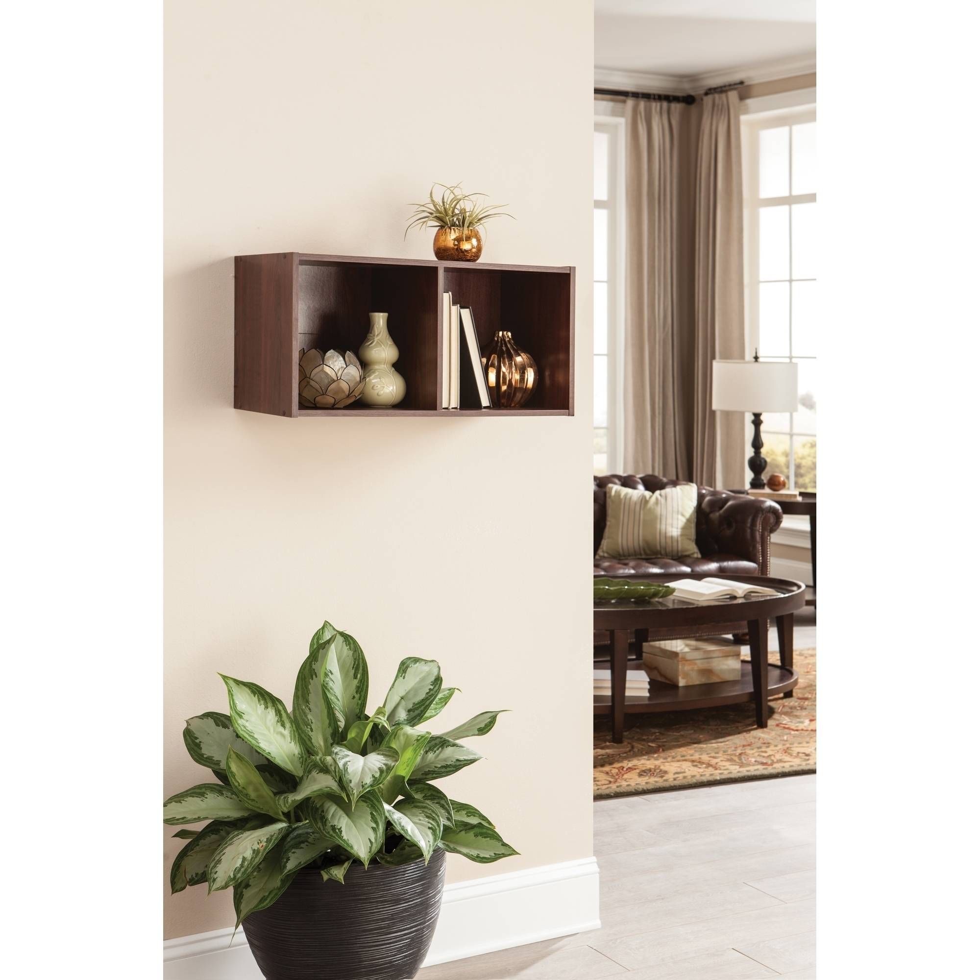 ClosetMaid 2-Cube Organizer, Dark Cherry