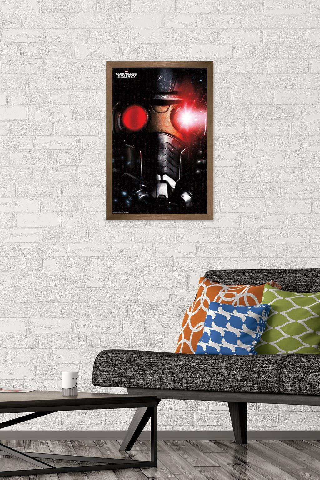 Marvel Cinematic Universe - Guardians of the Galaxy - Star Lord Wall Poster, 14.725" x 22.375", Framed